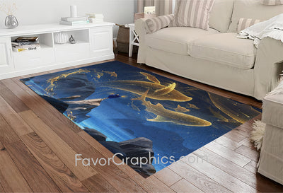 Whale Home Bedroom Decor Rug Carpet Mat