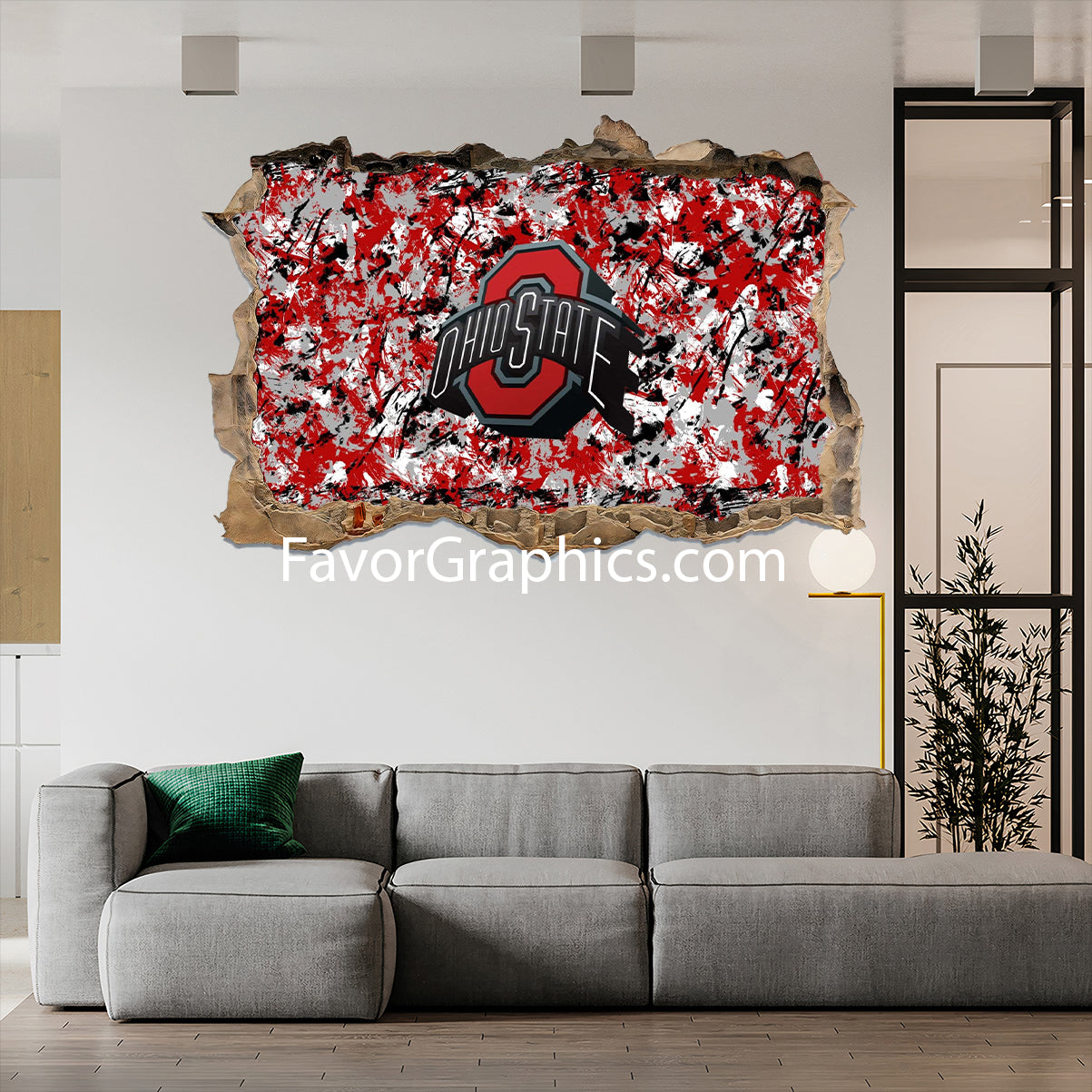 Ohio State Buckeyes Vinyl Wall Art Decal Sticker Poster Print Mural