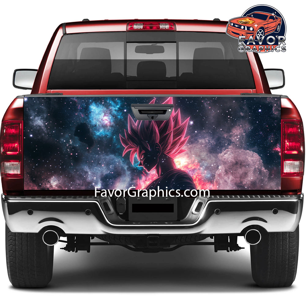 Black Goku Tailgate Wraps For Trucks SUV Vinyl Wrap