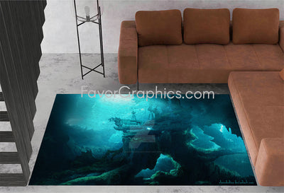 Underwater Under The Sea Home Bedroom Decor Rug Carpet Mat