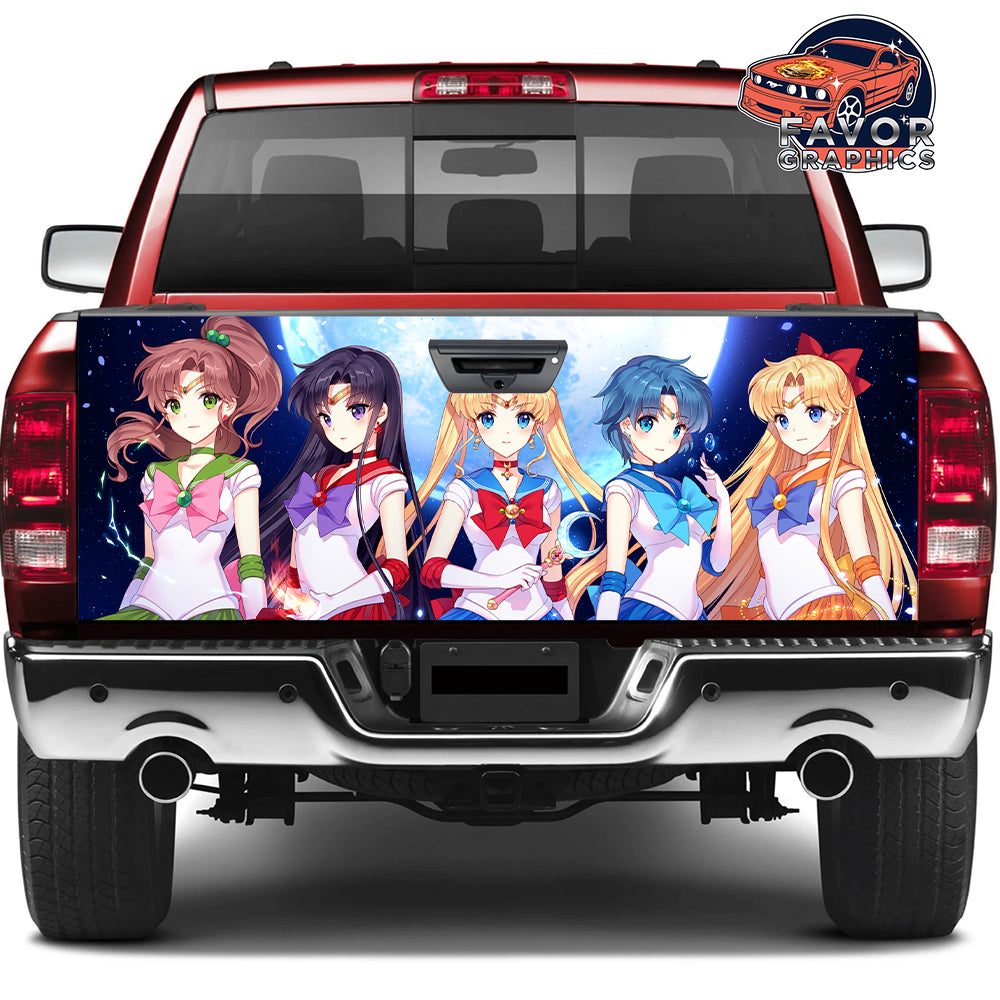 Sailor Moon Tailgate Wraps For Trucks SUV Vinyl Wrap