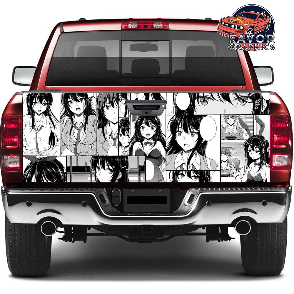 Mai Sakurajima Tailgate Wraps For Trucks SUV Vinyl Wrap