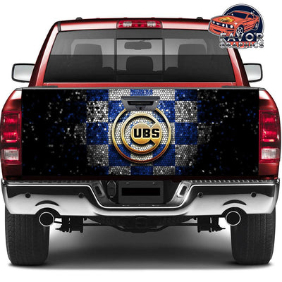 Chicago Cubs Tailgate Wraps For Trucks SUV Vinyl Wrap