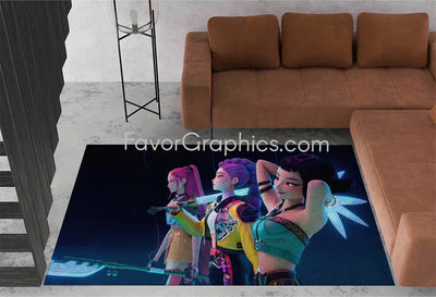 Huntrix HUNTR/X Kpop Demon Hunters Home Bedroom Decor Rug Carpet Mat