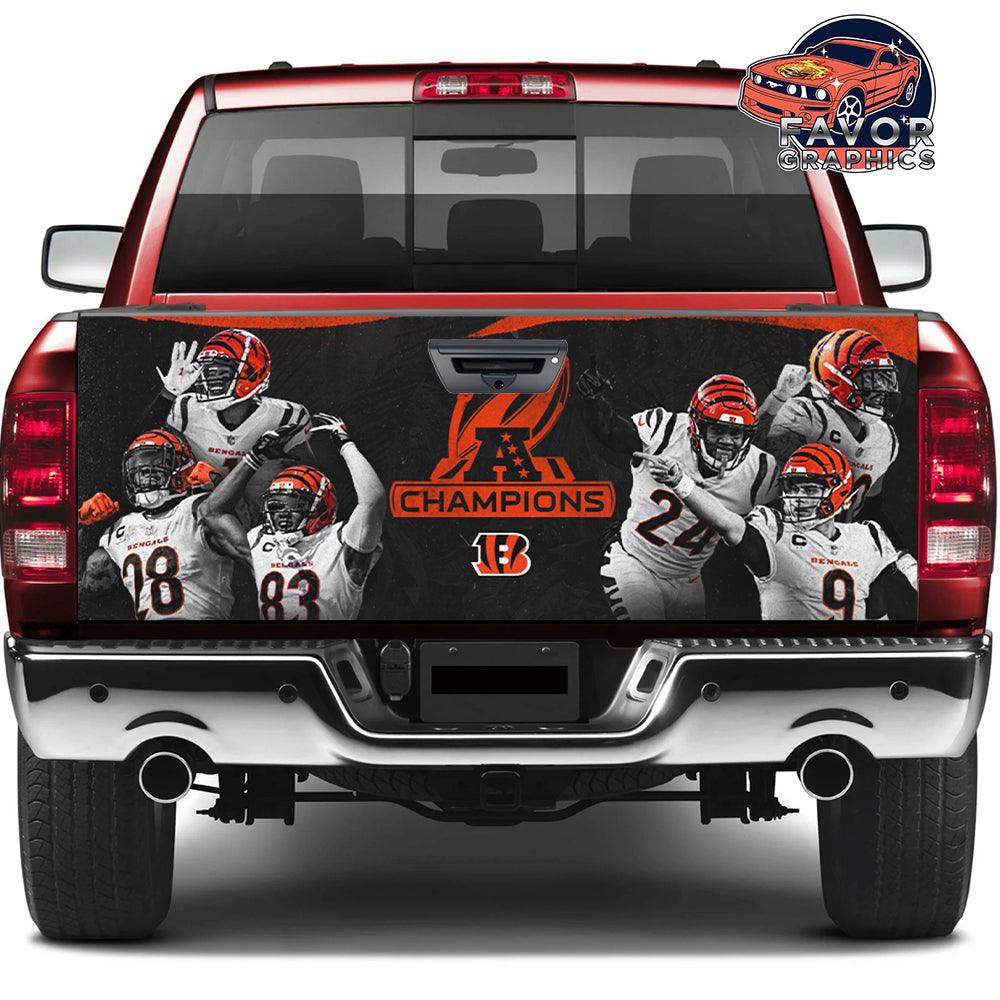 Cincinnati Bengals Tailgate Wraps For Trucks SUV Vinyl Wrap