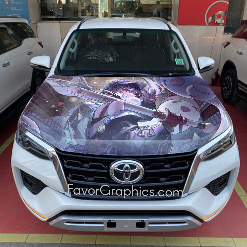 Hu Tao Genshin Impact Itasha Car Vinyl Hood Wrap Decal Sticker