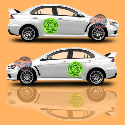 Rick and Morty Itasha Car Side Door Decal Vinyl Sticker