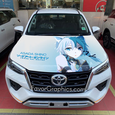 Sinon Sword Art Online Itasha Car Vinyl Hood Wrap Decal Sticker