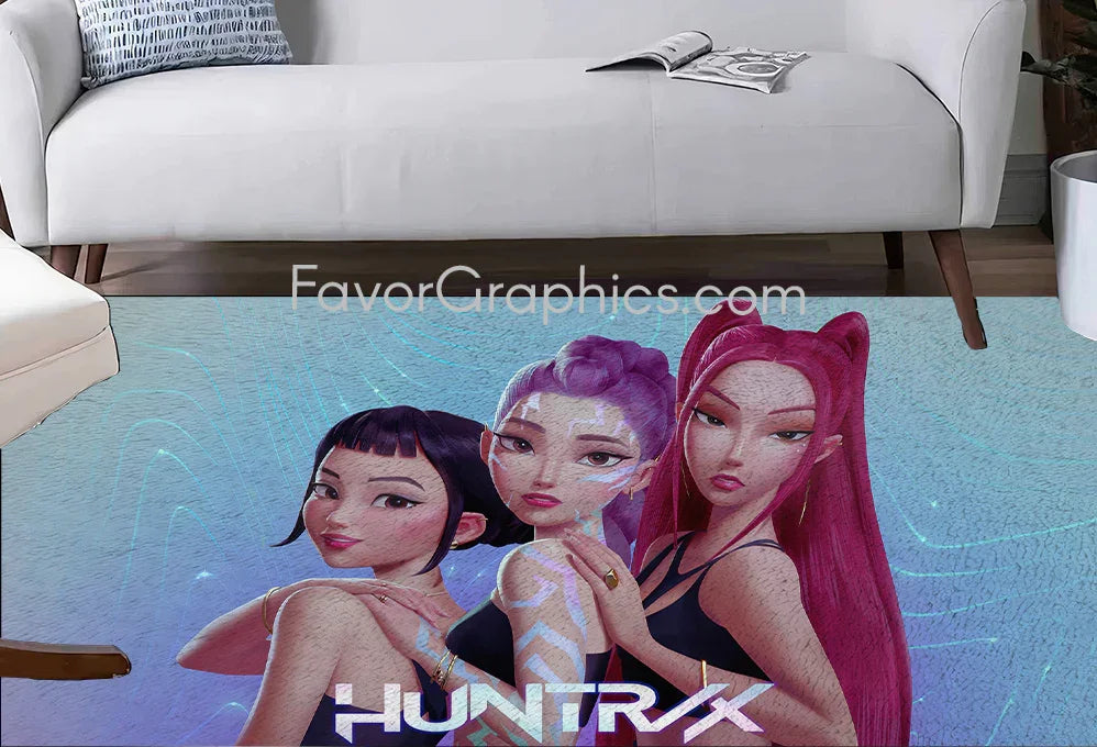 Huntrix HUNTR/X Kpop Demon Hunters Home Bedroom Decor Rug Carpet Mat