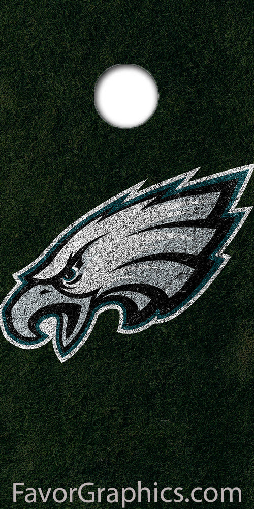 Philadelphia Eagles Cornhole Wood Board Skin Vinyl Wrap Decal Sticker