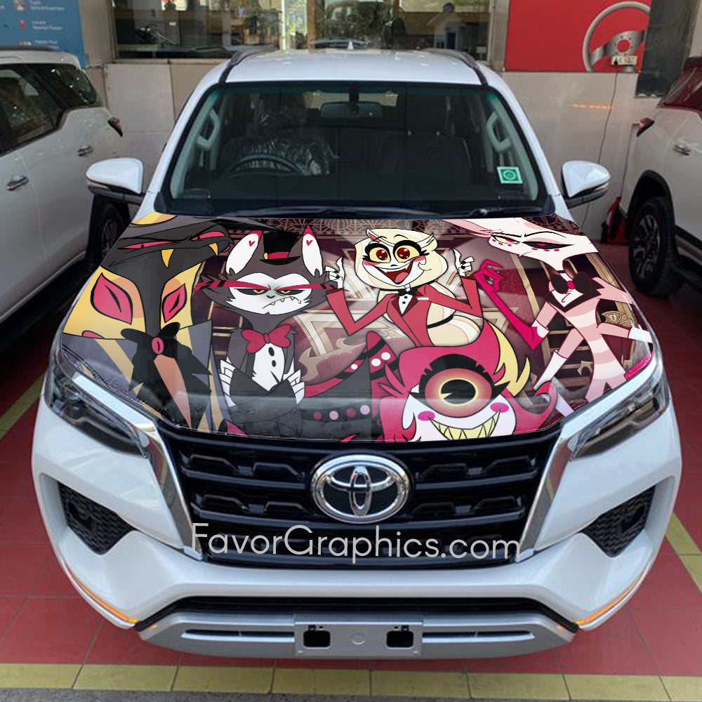 Hazbin Hotel Itasha Car Vinyl Hood Wrap Decal Sticker