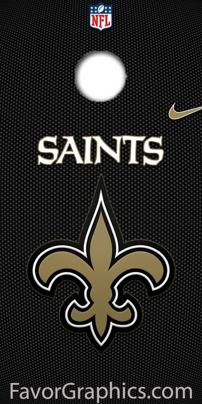 New Orleans Saints Cornhole Wood Board Skin Vinyl Wrap Decal Sticker