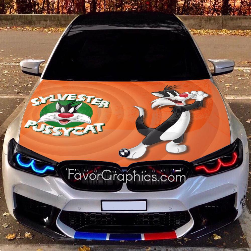 Sylvester the Cat Itasha Car Vinyl Hood Wrap Decal Sticker