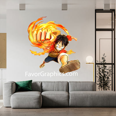 Monkey D. Luffy Home Room Wall Vinyl Decal Sticker Mural Poster