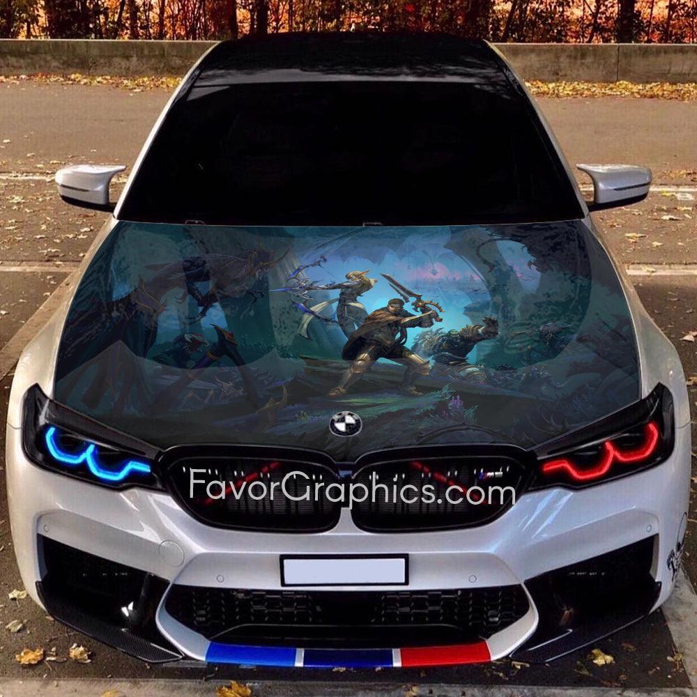 World of Warcraft Itasha Car Vinyl Hood Wrap Decal Sticker