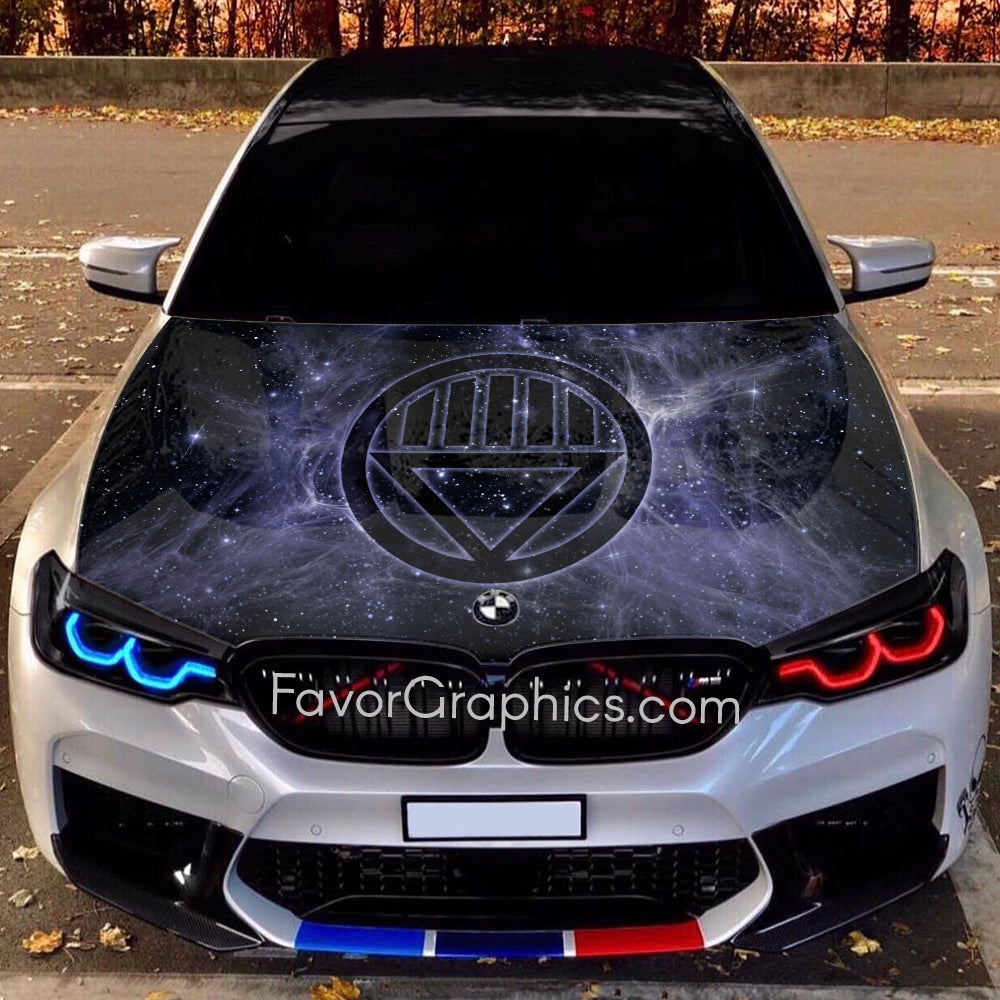 Black Lantern Itasha Car Vinyl Hood Wrap Decal Sticker