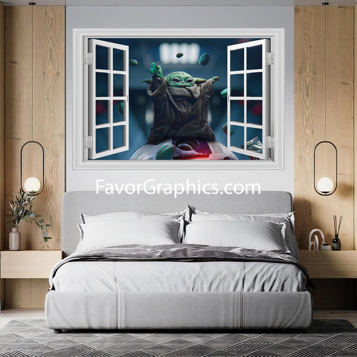 Baby Yoda Vinyl Wall Art Decal Sticker Poster Print Mural