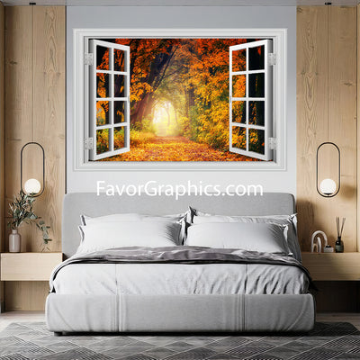 Autumn Forest Vinyl Wall Art Decal Sticker Poster Print Mural