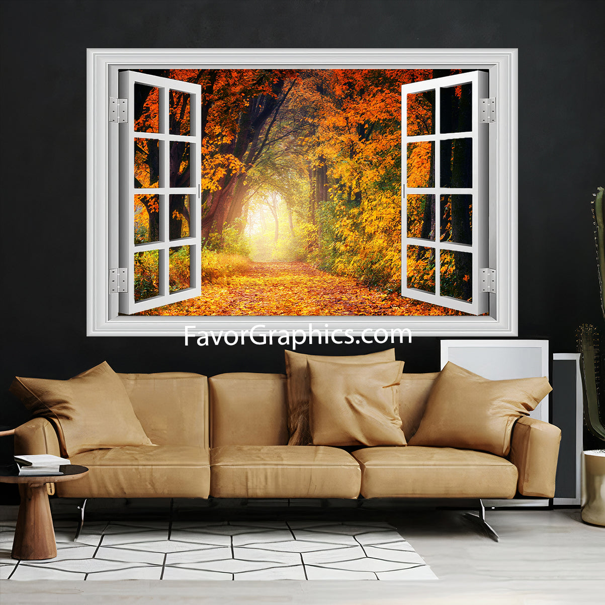 Autumn Forest Vinyl Wall Art Decal Sticker Poster Print Mural