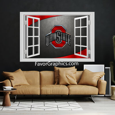 Ohio State Buckeyes Vinyl Wall Art Decal Sticker Poster Print Mural