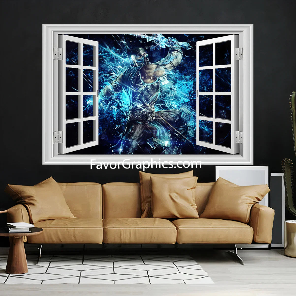 Sub Zero Mortal Kombat Vinyl Wall Art Decal Sticker Poster Print Mural