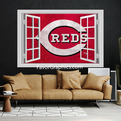 Cincinnati Reds Vinyl Wall Art Decal Sticker Poster Print Mural