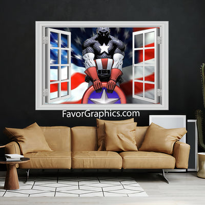 Captain America Vinyl Wall Art Decal Sticker Poster Print Mural