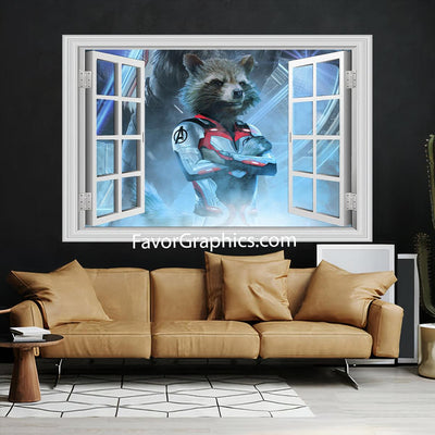 Rocket Raccoon Vinyl Wall Art Decal Sticker Poster Print Mural