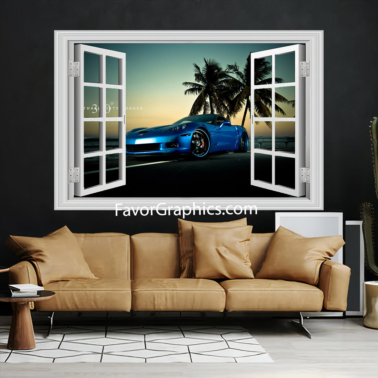 Chevrolet Corvette Vinyl Wall Art Decal Sticker Poster Print Mural