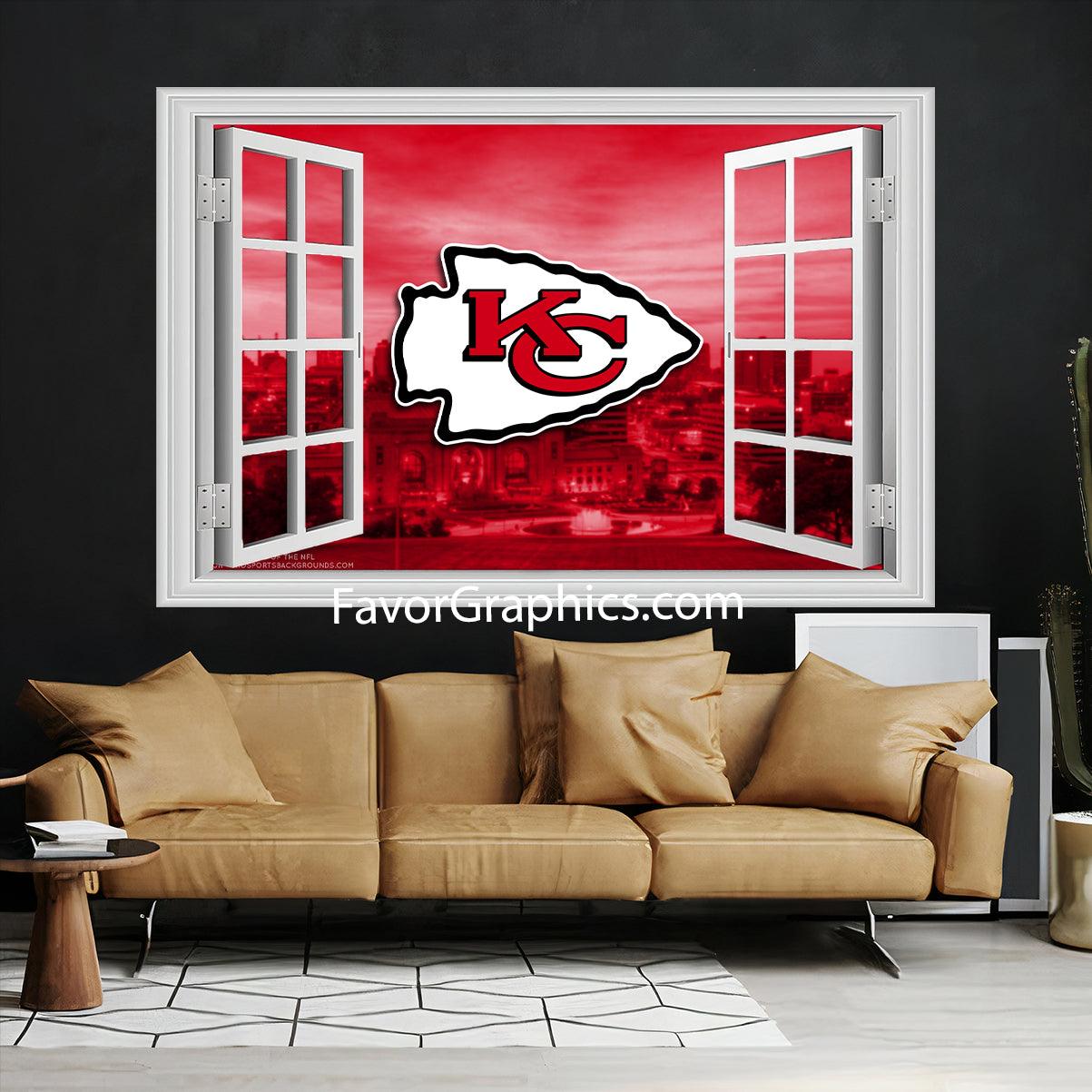 Kansas City Chiefs Vinyl Wall Art Decal Sticker Poster Print Mural