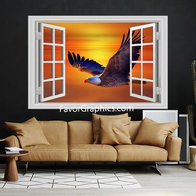 Bald Eagle Vinyl Wall Art Decal Sticker Poster Print Mural