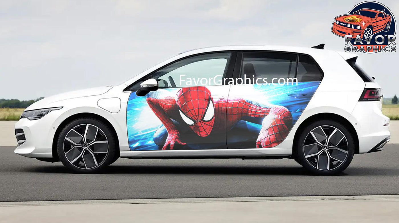 Spider-Man Car Door Vinyl Wrap Decal Sticker