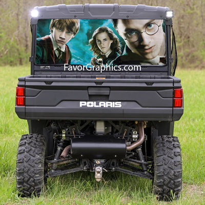 Harry Potter Rear Window Perforated Graphic Vinyl Decal Car Truck UTV