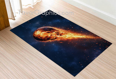 Outer Space Planet Home Bedroom Decor Rug Carpet Mat