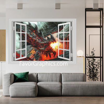 Dragon Vinyl Wall Art Decal Sticker Poster Print Mural