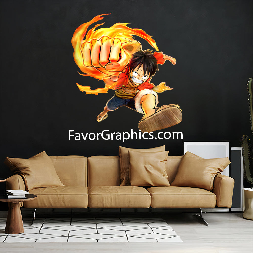 Monkey D. Luffy Home Room Wall Vinyl Decal Sticker Mural Poster