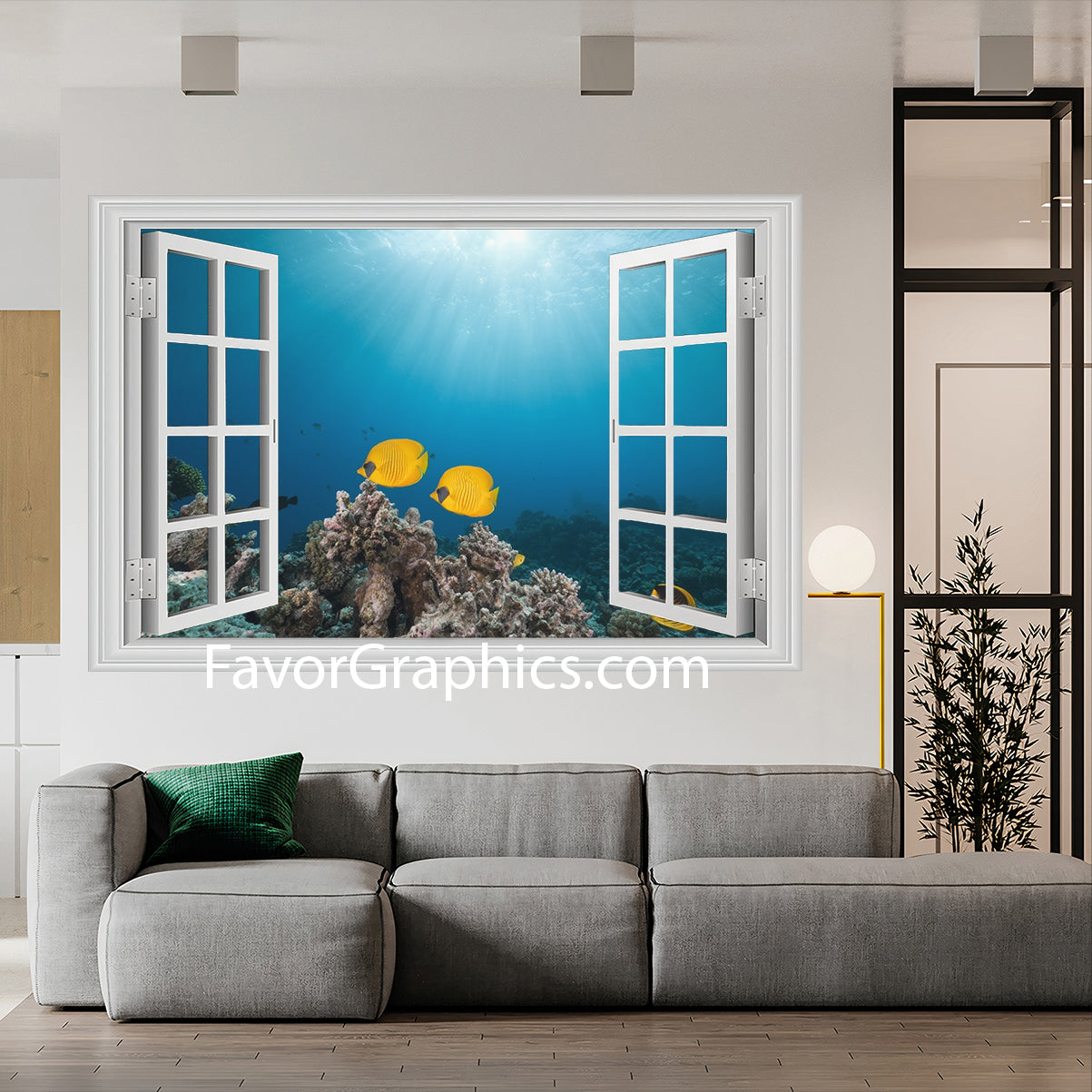 Butterflyfish Vinyl Wall Art Decal Sticker Poster Print Mural