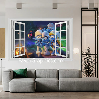 The Smurfs Vinyl Wall Art Decal Sticker Poster Print Mural
