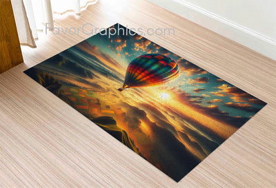 Hot Air Balloon Home Bedroom Decor Rug Carpet Mat