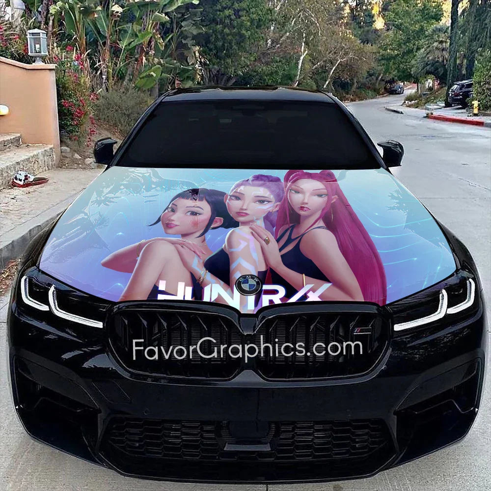 Huntrix HUNTR/X Kpop Demon Hunters Itasha Car Vinyl Hood Wrap Decal St ...
