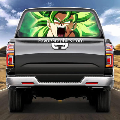 Broly Rear Window Perforated Graphic Vinyl Decal Car