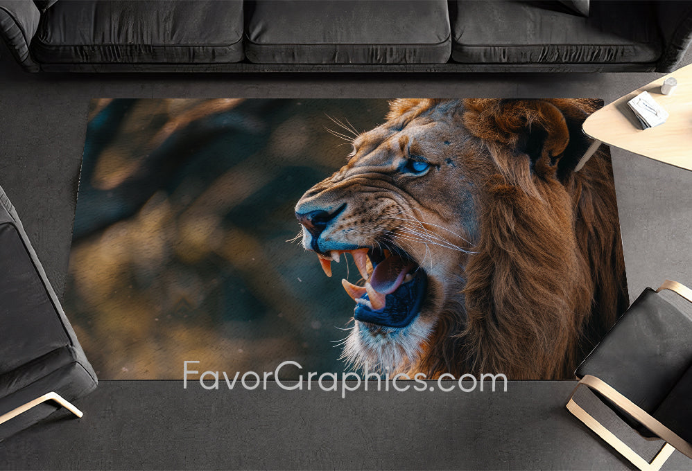 Lion Home Bedroom Decor Rug Carpet Mat