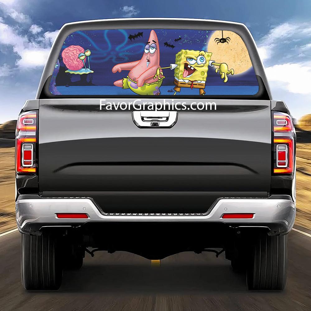 Spongebob Rear Window Perforated Graphic Vinyl Decal Car