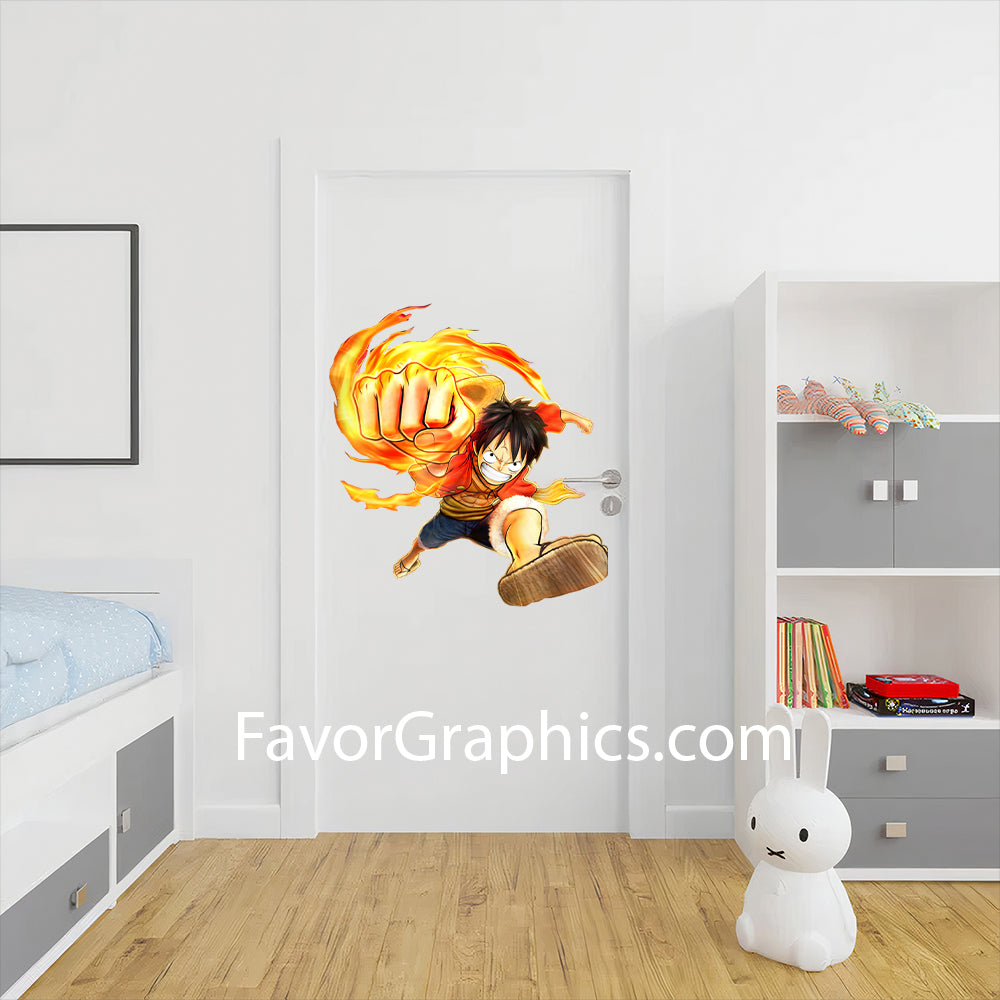 Monkey D. Luffy Home Room Wall Vinyl Decal Sticker Mural Poster