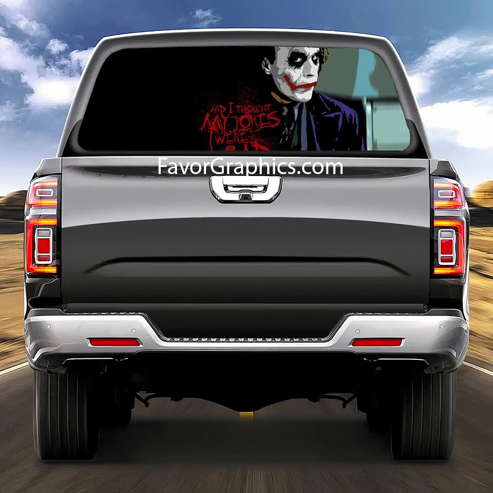 Joker Rear Window Perforated Graphic Vinyl Decal Car