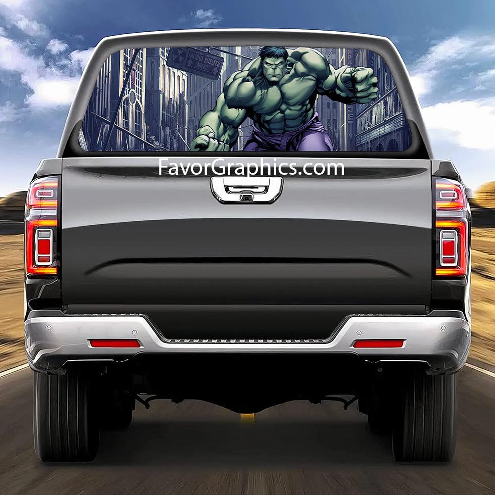 Hulk Rear Window Perforated Graphic Vinyl Decal Cars