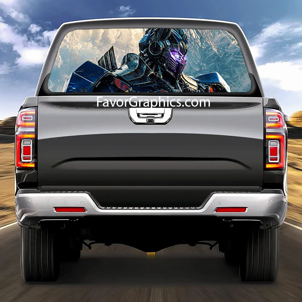 Optimus Prime Rear Window Perforated Graphic Vinyl Decal Car