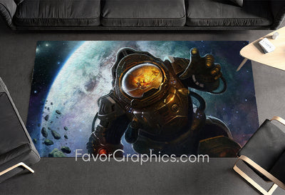 Astronaut Home Bedroom Decor Rug Carpet Mat