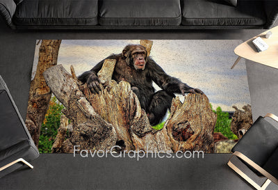 Chimpanzee Home Bedroom Decor Rug Carpet Mat