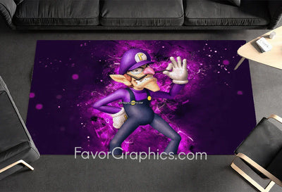 Waluigi Home Bedroom Decor Rug Carpet Mat